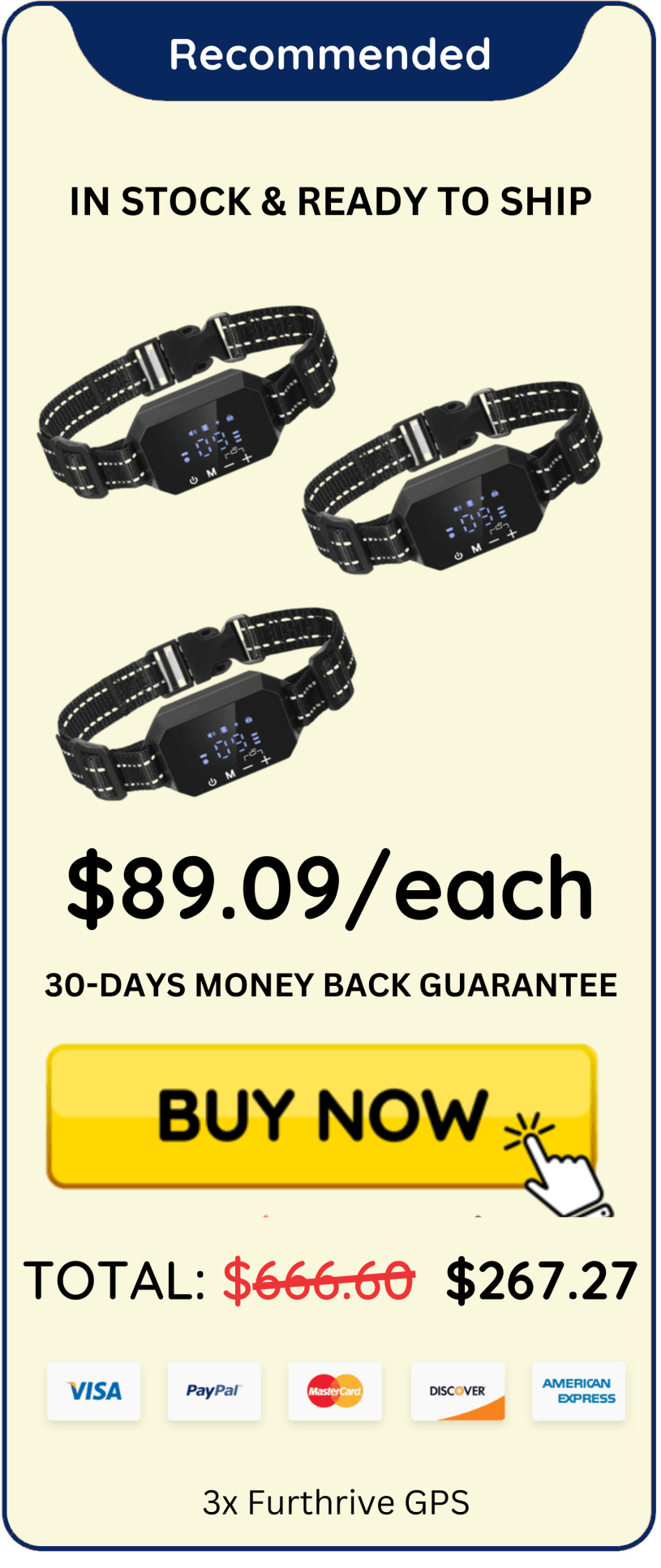 Furthrive GPS offer price 